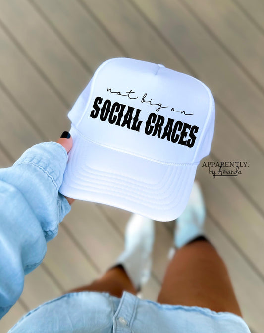 Not Big on Social Graces Digital File for Sublimation, DTF, Vinyl, Etc. PNG/JPEG