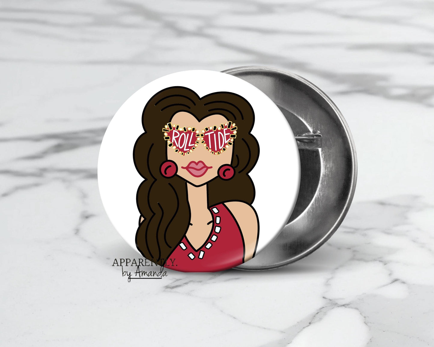 Alabama - Game Day Ready Roll Tide Button/Pin